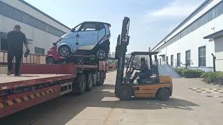 Let’s see how the vehicles are loaded  #loading #minicar #factory #truck