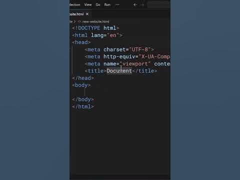 Another way to add HTML Skeleton in VS Code | Web Development 😎 # ...