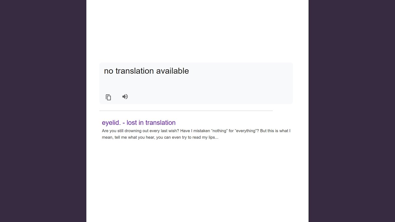 lost in translation - YouTube
