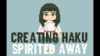 Creating Haku of Spirited Away - Pixel Timelapse