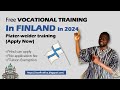 Ending soon free vocational school in finland  no degree needed for this visa  move with family