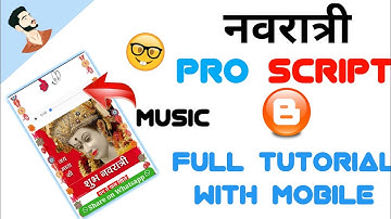 Navratri wishing script for blogger ||  Navratri pro script