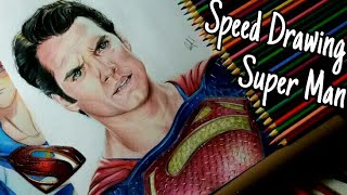 Drawing super man-Henry Cavill (Speed Drawing)