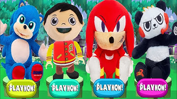 Sonic Dash movie Knuckles vs Movie Sonic vs Tag with Ryan vs Tag with Combo Panda Run Gameplay