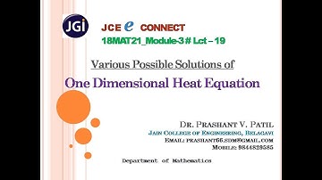 Solution of one dimensional Heat equation || PDE || 21MAT21 || 18MAT21 || Dr Prashant Patil