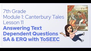 Ms. Vanoy Explains 7th Grade M1L11 Answering Text Dependent Questions