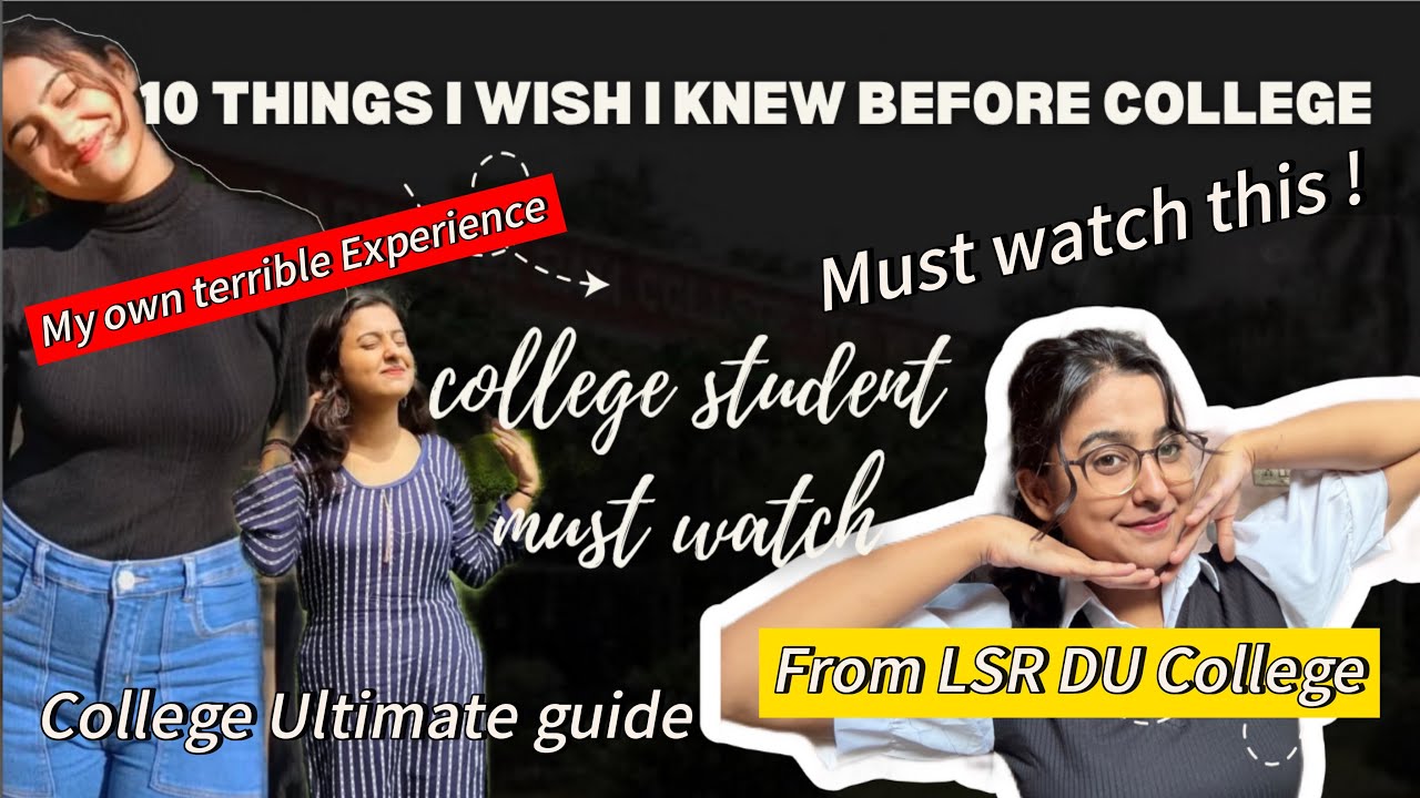 10 Things I wish Knew Before College || Every College Student Should ...