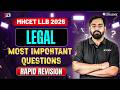 MHCET  LLB 2026 | Legal  | Rapid Revision | 3year LLB | LegaLEdge