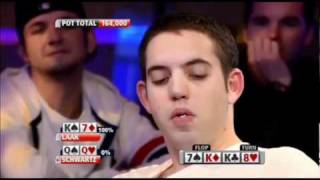 Phil Laak flops full house v Luke Schwartz