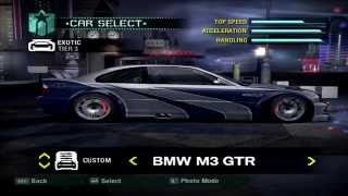 Need For Speed Carbon - All Official & Bonus Cars