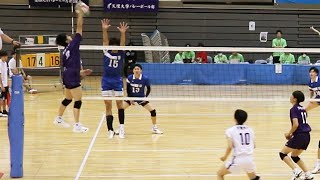 【西日本インカレ2023】 天理大vs東亜大 第4セット＜男子バレーボール＞