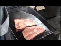 米国産牛肉ステーキでバーベキューBBQ