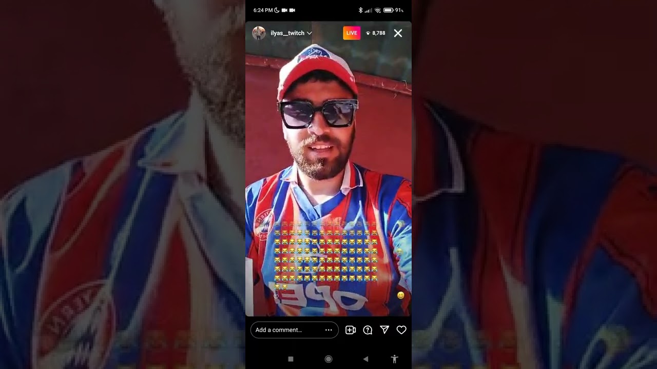 ilyas elmaliki  live Instagram صير ابابير😂😂😂  3/6/2022