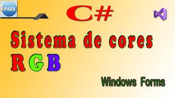 C#, sistema de cores RGB. Windows Forms Visual Studio 2019