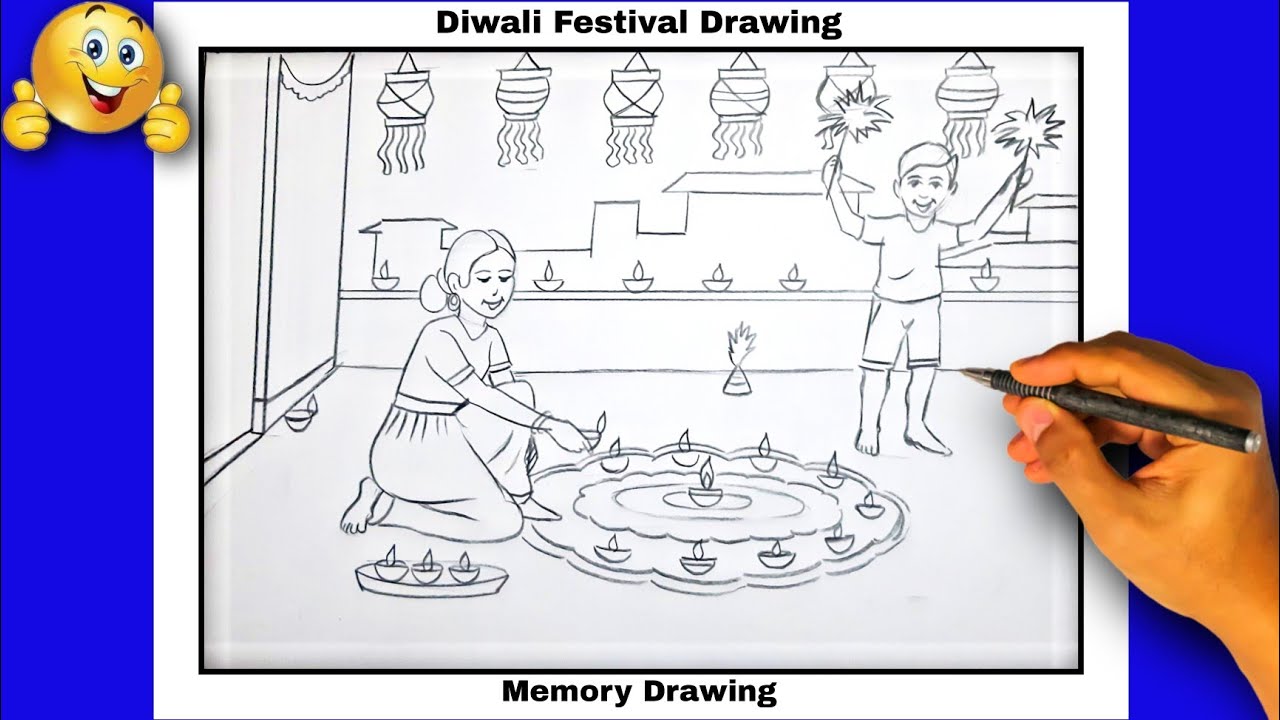 Diwali Indian Festival Illustration - Design Template-saigonsouth.com.vn