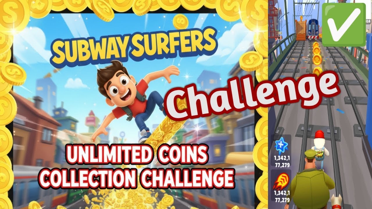 Subway surfers unlimited coins collection challenge today 200126 YouTube