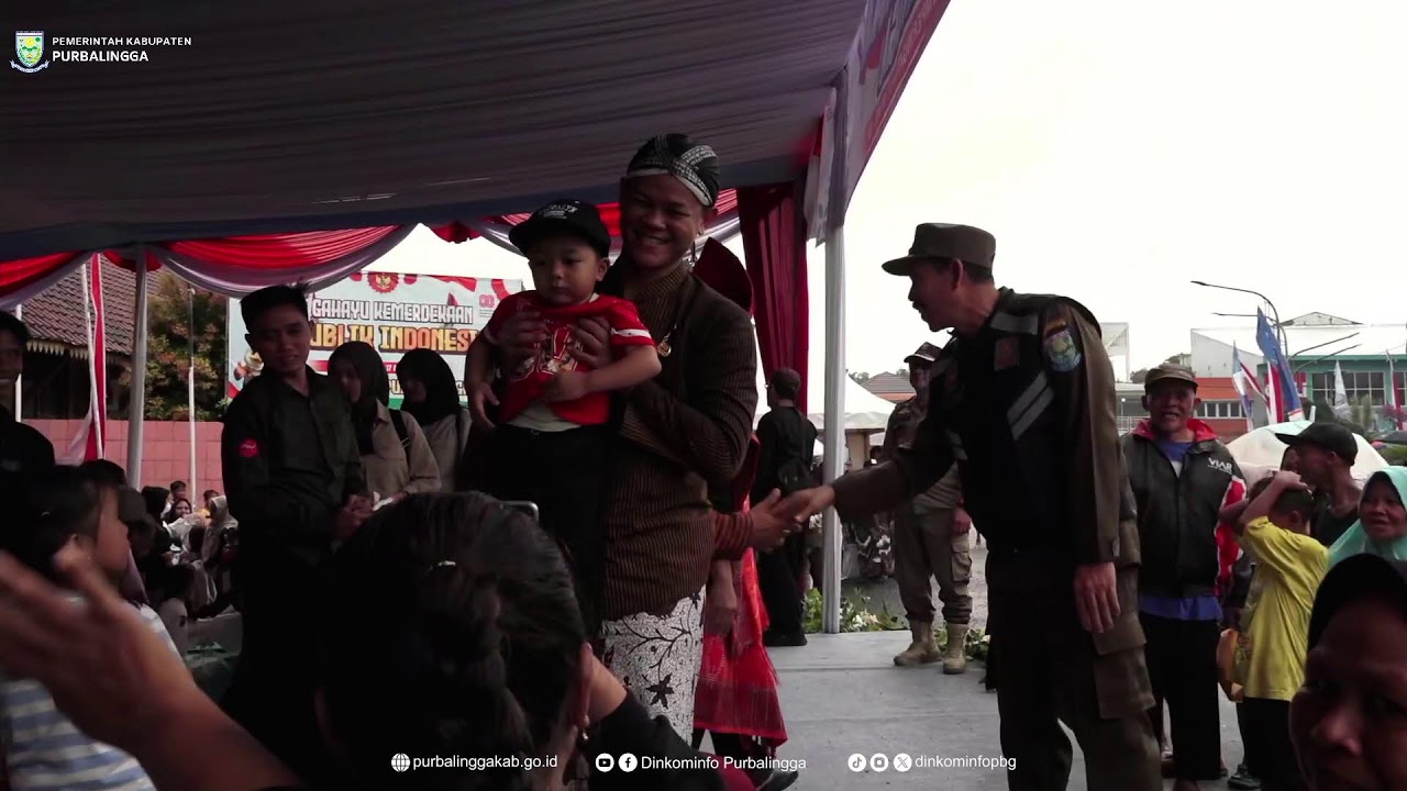 PAWAI KEBANGSAAN PEMERINTAH KABUPATEN PURBALINGGA PERINGATAN HUT RI-80 REPUBLIK INDONESIA