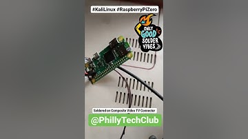 Raspberry Pi Zero W soldering on TV Video output cable and USB power and data cable to back side