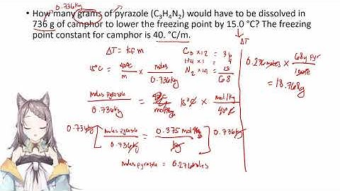 Colligative Properties of Solutions 2 - Freezing Point Depression and Osmotic Pressure