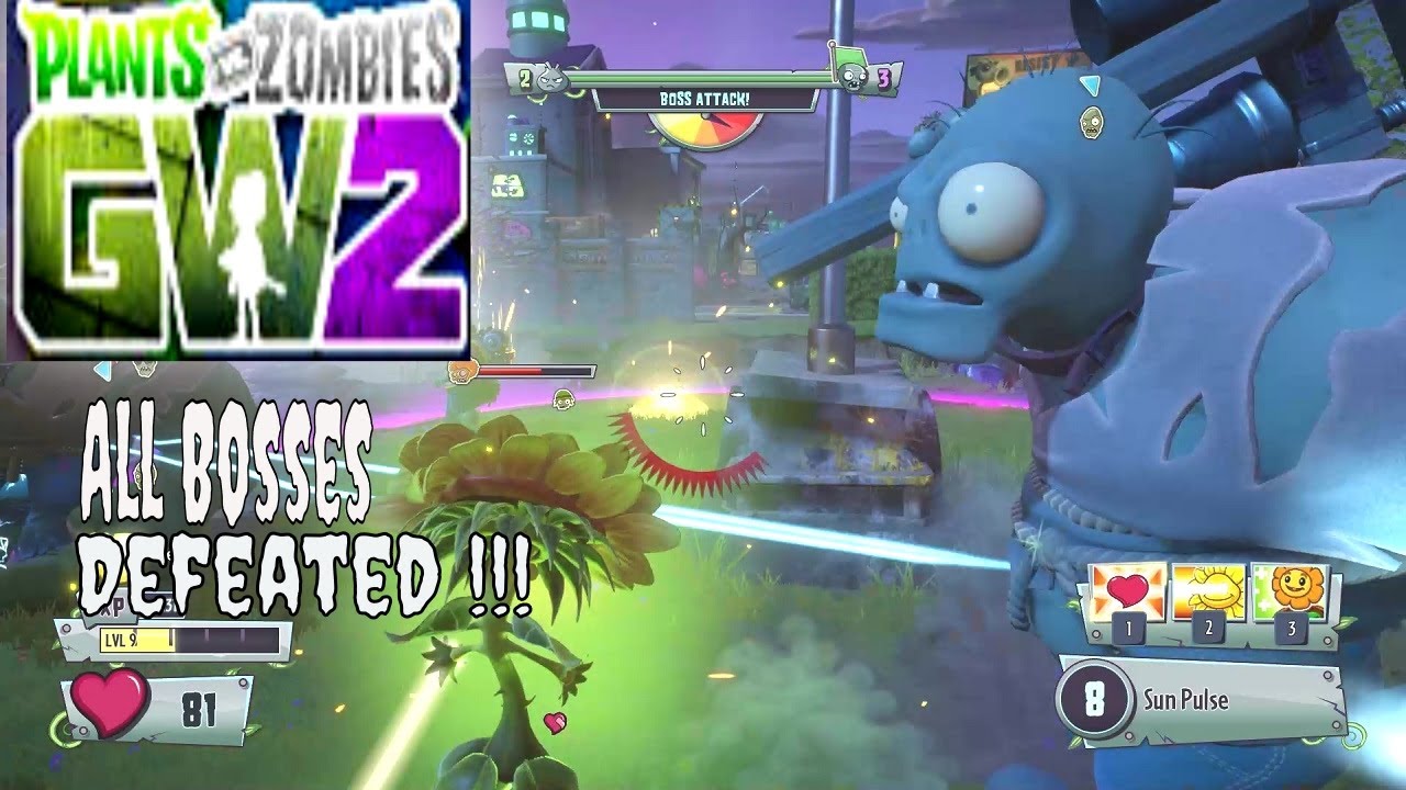 Plants vs Zombies Garden Warfare 2 Gameplay | All Bosses Defeated ...