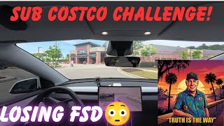 Subscriber Costco Challenge. Temporary Loss of FSD Freaked Me Out...