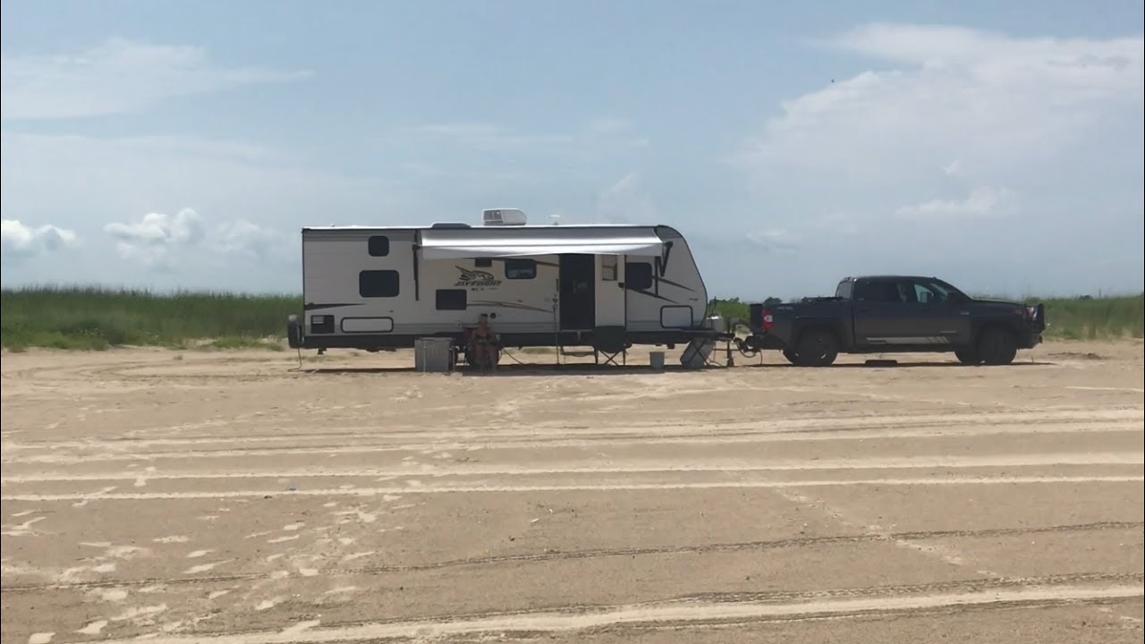 Southern RV Adventure Free Beach Camping Galveston, TX 05 YouTube
