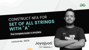 Construct NFA for set of all strings with "a" | The Complete Guide to NFA/DFA| GeeksforGeeks GATE