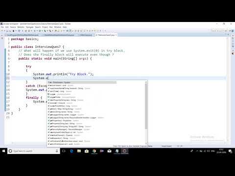 What happens if we use System.exit(0) in try block. Does the finally block gets executed or not