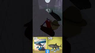 Gmod: Tralalero Tralala 3D Nextbot // Italian Brainrot Animal 3D #shortvideo #shorts #short