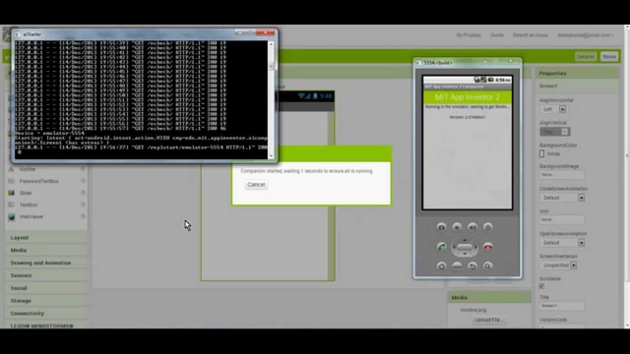 App inventor 2. How to run app inventor emulator 2