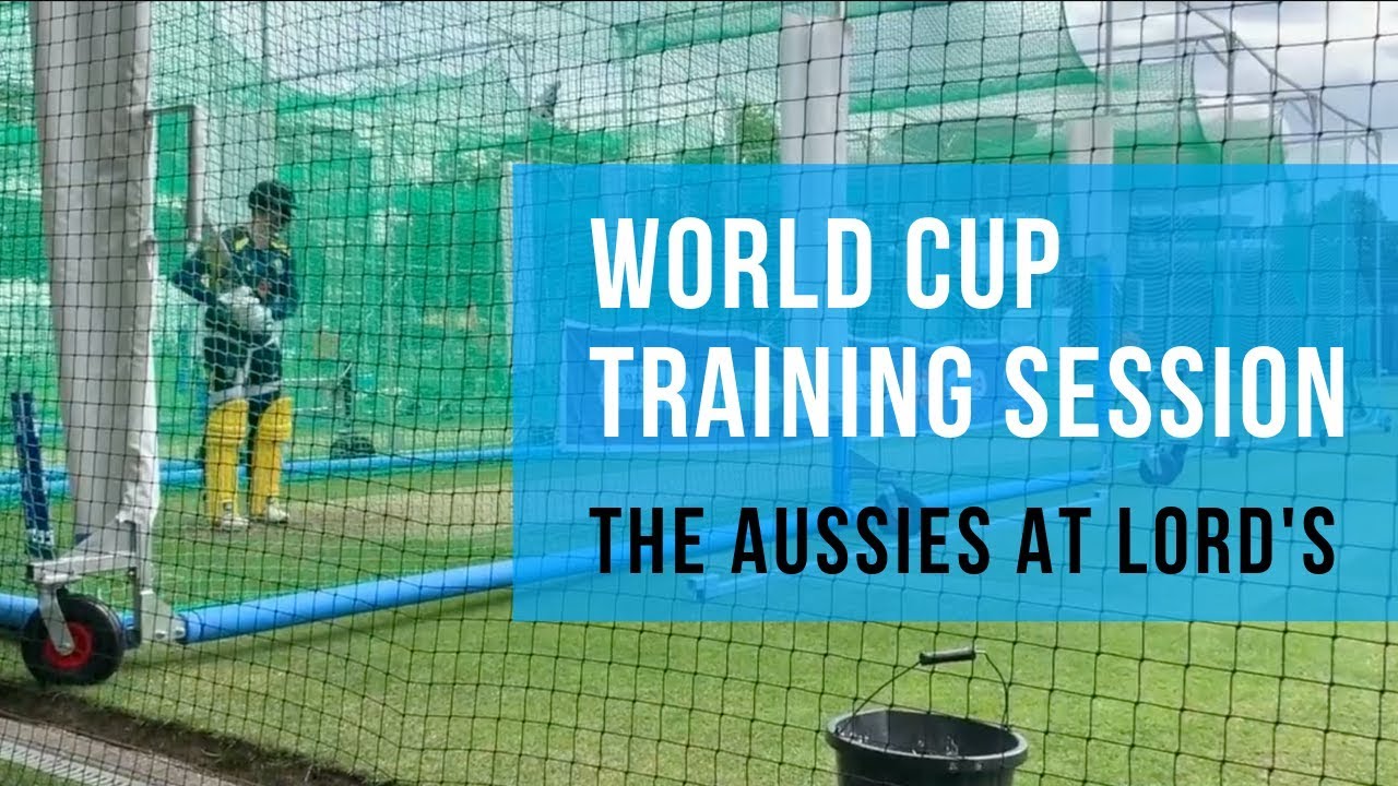 AUSTRALIAN CRICKET TRAINING SESSION BEFORE WORLD CUP MATCH Scolls