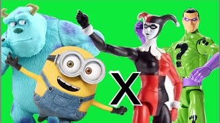Sulley Monstros Sa Monsters, Inc Disney Pixar X Arlequina Charada Dc Comics Minions Brinquedos