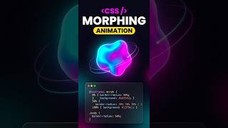 🔥 CSS Shape Morphing Animation ✨ | Change Shapes & Colors with CSS #shorts