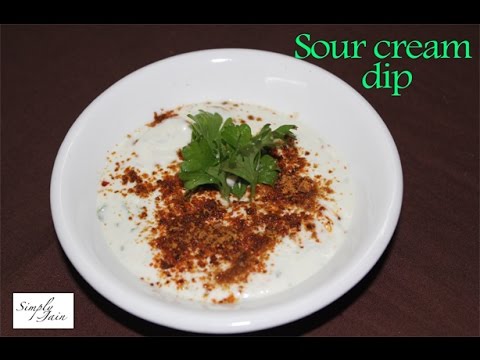 Sour Cream Dip | How To Make Sour Cream | Dip | Simply Jain