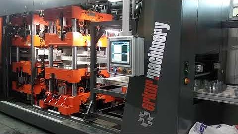 ER 80-3 thermoforming machine PET clamshell production