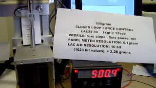 SMAC VCA(Voice Coil Actuator), VCM(Voice Coil Motor) --- Force Control by closed loop screenshot 4