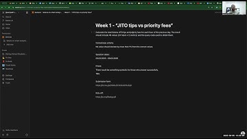 Solana Skill Sprint - Week 1 - JITO tips vs priority fees