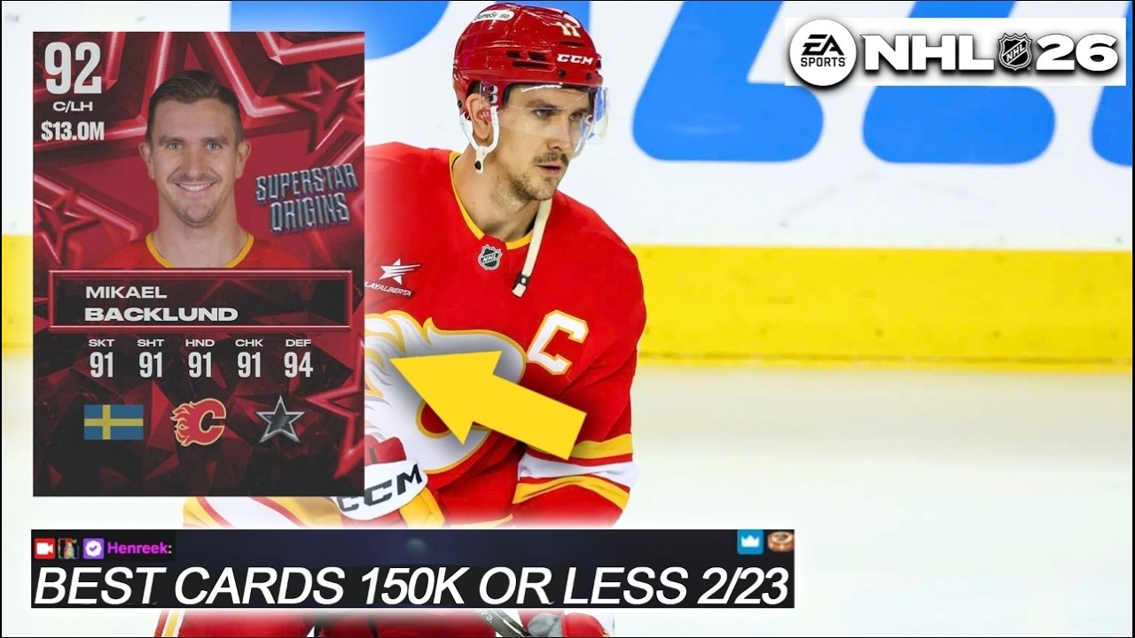 ЛУЧШИЕ КАРТОЧКИ ДЛЯ ПОКУПКИ ЗА 150 000 ДОЛЛАРОВ ИЛИ МЕНЬШЕ В NHL 26 HUT