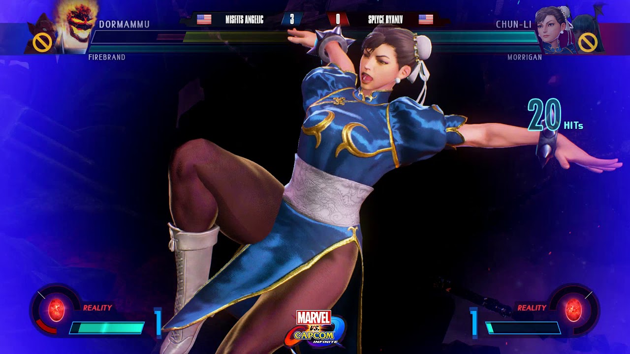 Curleh Mustache 2017 - Marvel vs Capcom Infinite - Misfits Angelic vs Splyce RyanLV [1080p/60fps]