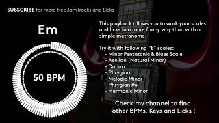 Backing Track - Em - 50 BPM