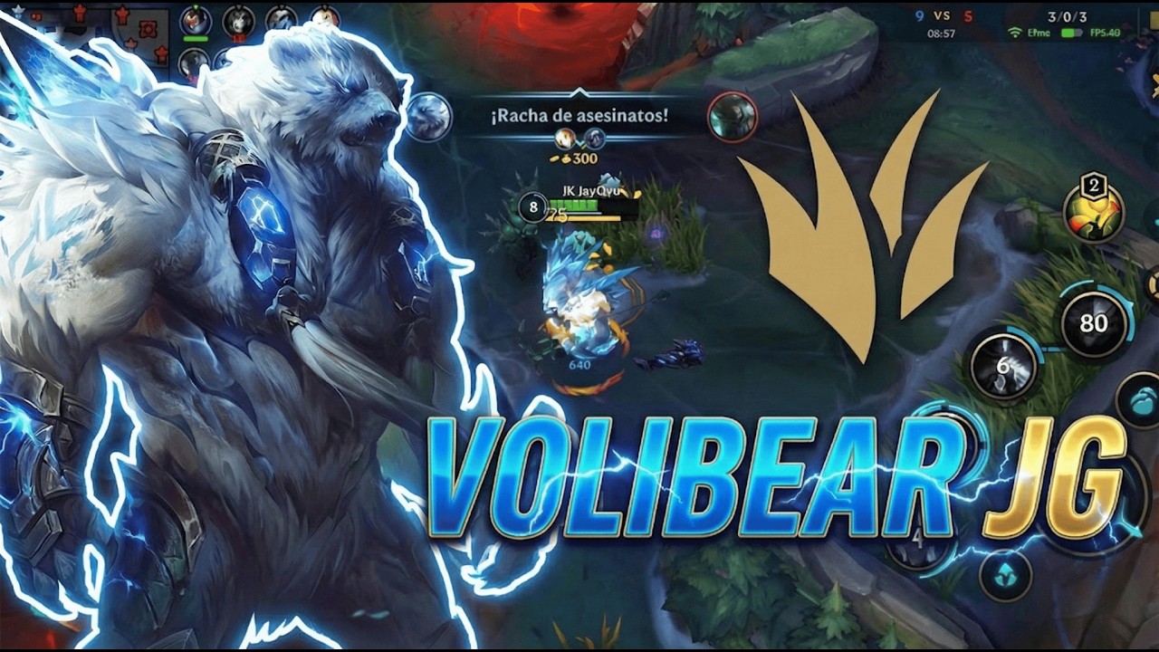 VOLIBEAR JUNGLA ES META 🔥 Gameplay | Main ADC Probando Jungla | Wild Rift