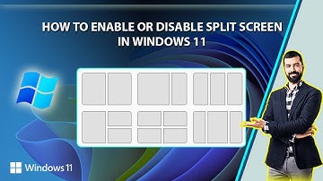 How to Enable or Disable Split Screen in Windows 11 | Enable Split Screen | Disable Split Screen