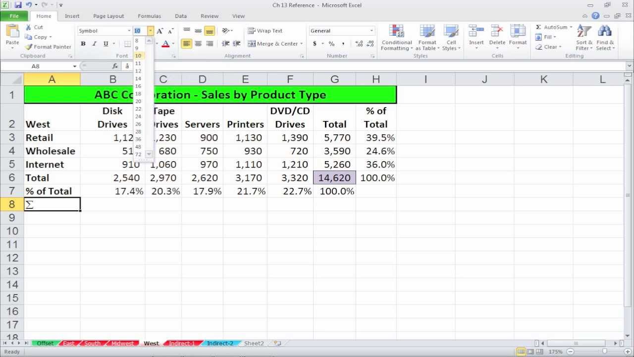 Excel Formula Symbols Chart