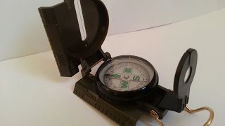 Generic Military Style Lensatic Compass From Ebay, Unboxing and Test