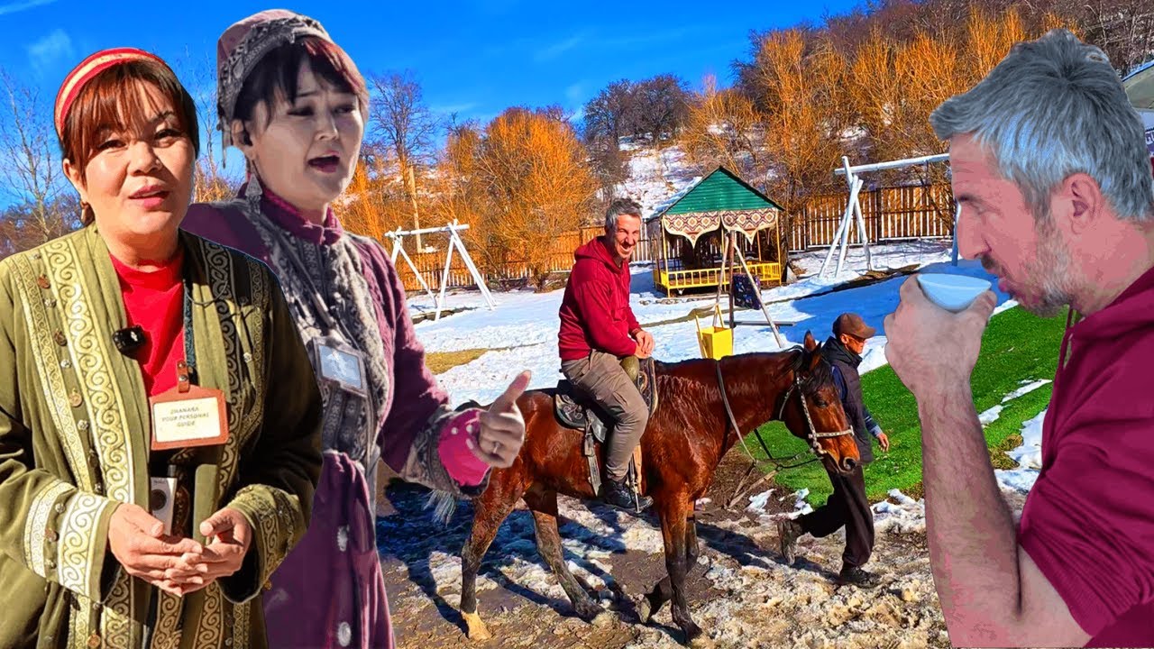 ÇOK ETKİLENDİM! Kazakistan köyünde kazak kültürünü deneyimledim! 