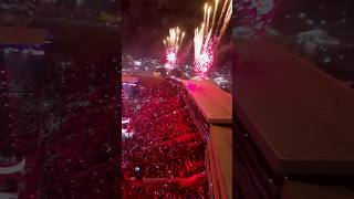 Fogos Na Arena De Rodeio Em Barretos