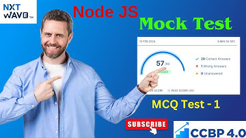 Node JS Mock Tests | MCQ Test - 1 | Node JS | CCBP | Next Wave - 4.0 | 2023 - 24 BATCH