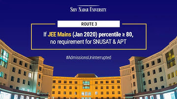 Admission Process 2020 | Shiv Nadar University