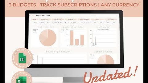 Master Digital Monthly and Bi-Weekly Budgeting with Google Sheets and Excel