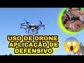 DRONE NA FAZENDA, APLICAÇÃO DE DEFENSIVO COM DRONE